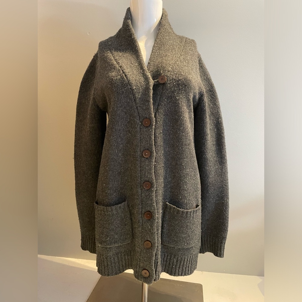 Lambswool Cardigan Womens M Academia English Countryside Equestrian Old Money